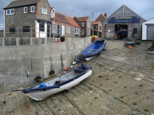 Een vissersdorpje langs de Norfolk kust